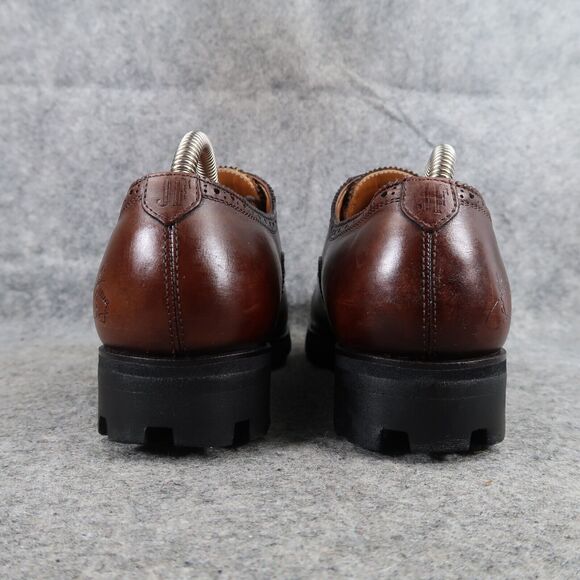 John Fluevog Shoes Mens 8 Oxford Classic Lace Up Brogue Brandenburg Angel Banker - Picture 8 of 16